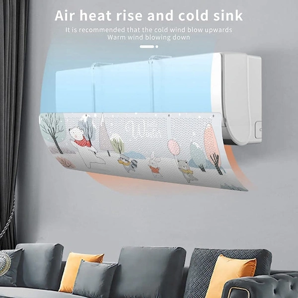 BLOWING AIR DIVERTER AIR CONDITIONING COVER AIR DEFLECTOR FOLDABLE ADJUSTABLE FOR ALL TYPES AC U