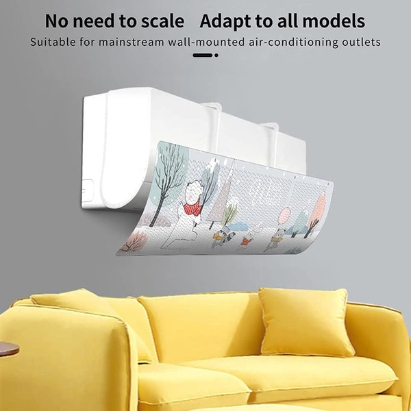 BLOWING AIR DIVERTER AIR CONDITIONING COVER AIR DEFLECTOR FOLDABLE ADJUSTABLE FOR ALL TYPES AC U