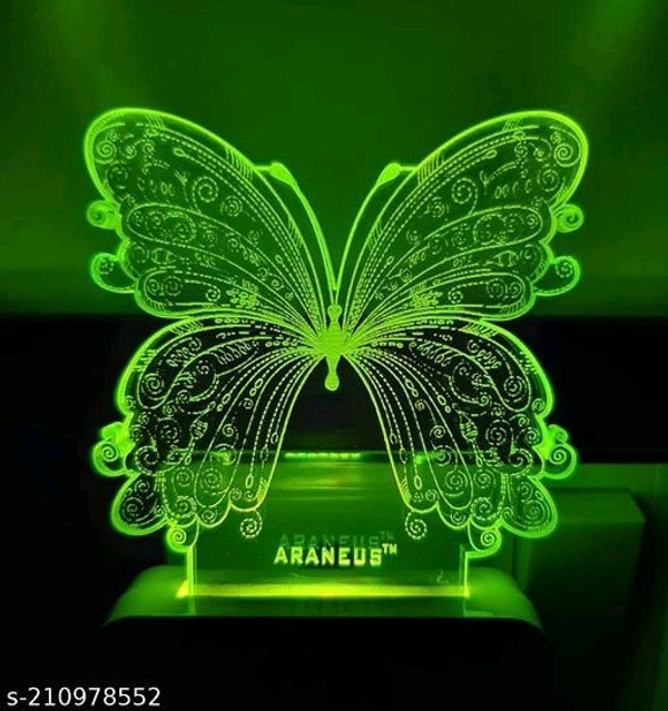 Net Quantity (N): 13D Illusion LED Multi Color Night Lamp Home Decor Gift Night Lamp Multi - Pack of 1