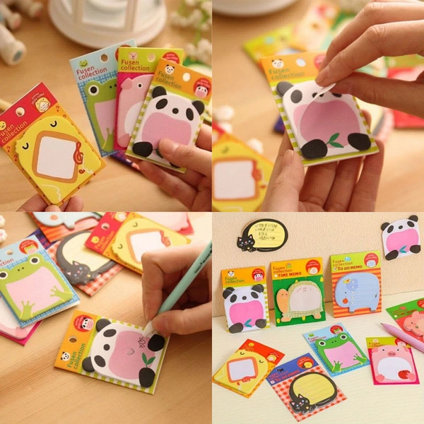 trenty fashionbestyeppygroup:Animal Shape Mini Sticker Notes Pad (Imported) ₹14 Minimum 500 pcsSticky Notes, 16-Packs Self Sticky Notes in Different Shapes, Creative Self-Stick Notes Colorful Super Sticky Notes, Memo Notes