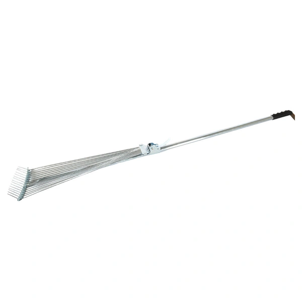  115-152 CM Rake for Gardening, Stainless Steel Telescopic Garden