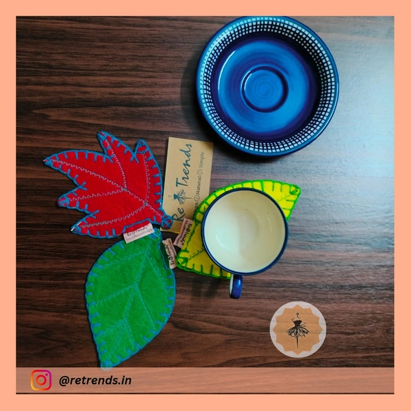 ReTrends Double Side Coasters - Blue LML