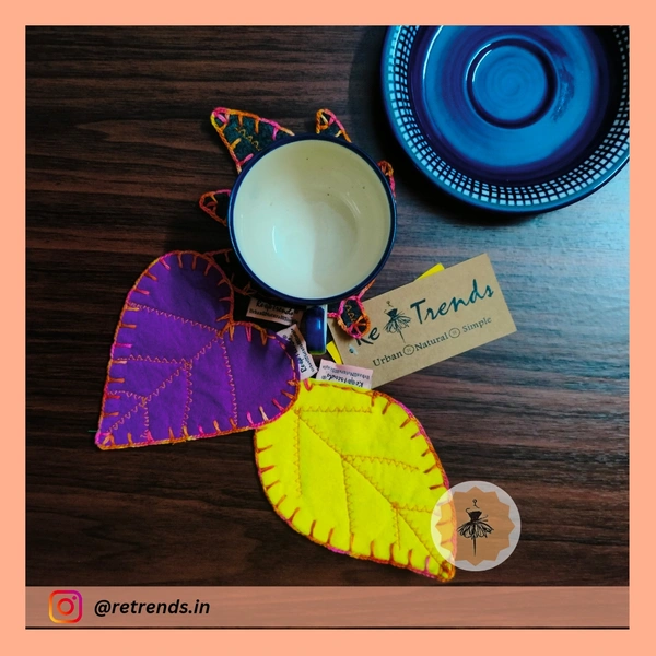 ReTrends Double Side Coasters - OrangeLMH