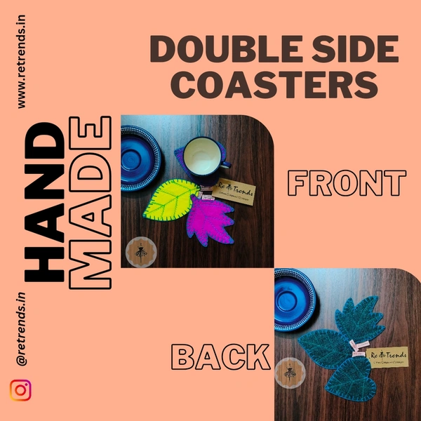 ReTrends Double Side Coasters - Deep Blue LMH