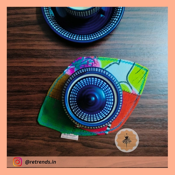 ReTrends Hot Pot Coasters Red- Double Side 