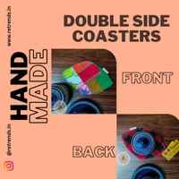 ReTrends Hot Pot Coasters Red- Double Side 
