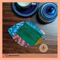 ReTrends Hot Pot Coasters Green-  Double Side 