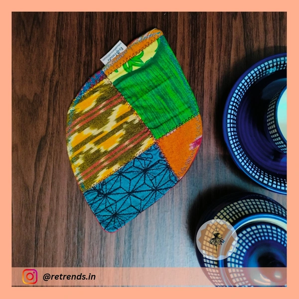 ReTrends Hot Pot Coasters Orange- Double Side 