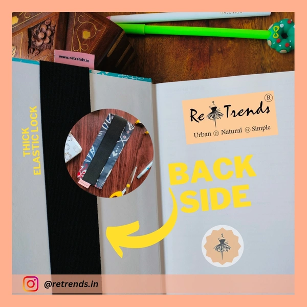 ReTrends Grey Design - Bookmarker Pouch
