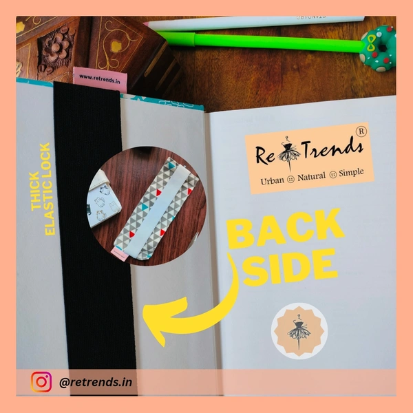 ReTrends Geo Design- Bookmarker Pouch