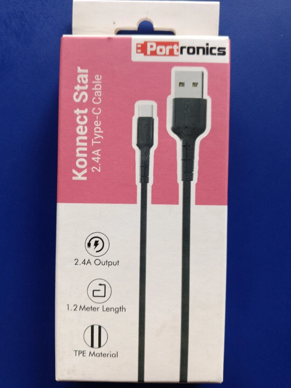 PORT RONICS KONNECT STAR PRO 169TYPE -C  - BLACK