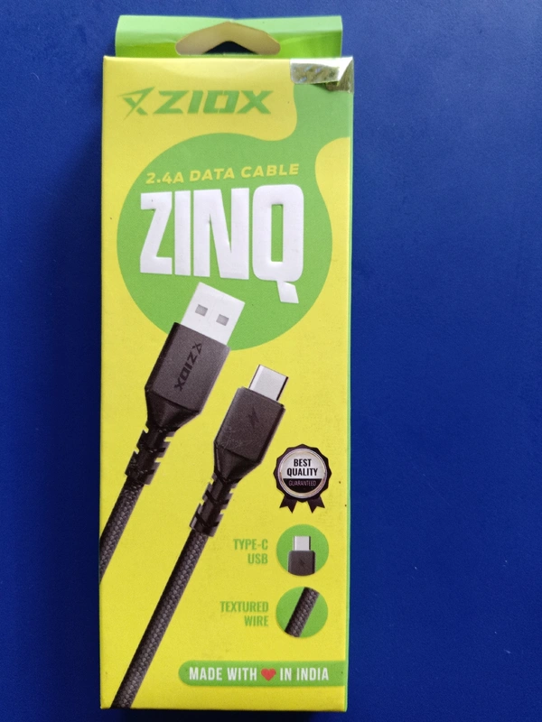 ZIOX ZINQ TYPE -C USB CABLE - BLACK