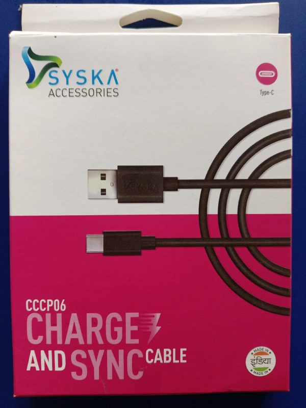 SYSKY  CCCPO6-ELEGANT BLACK TYPE-C - BLACK