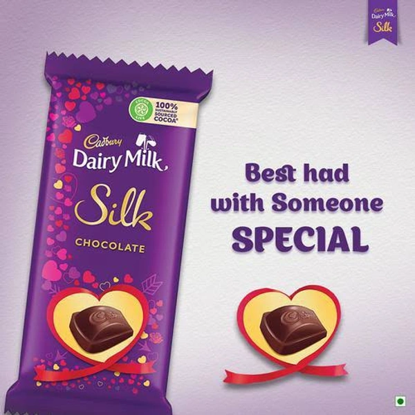 Dairy Milk Chocolate Silk Heart Chocolate 