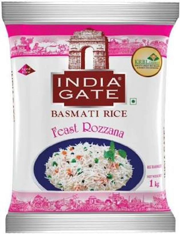 INDIA GATE Feast Rozzana Basmati Rice  - 1kg