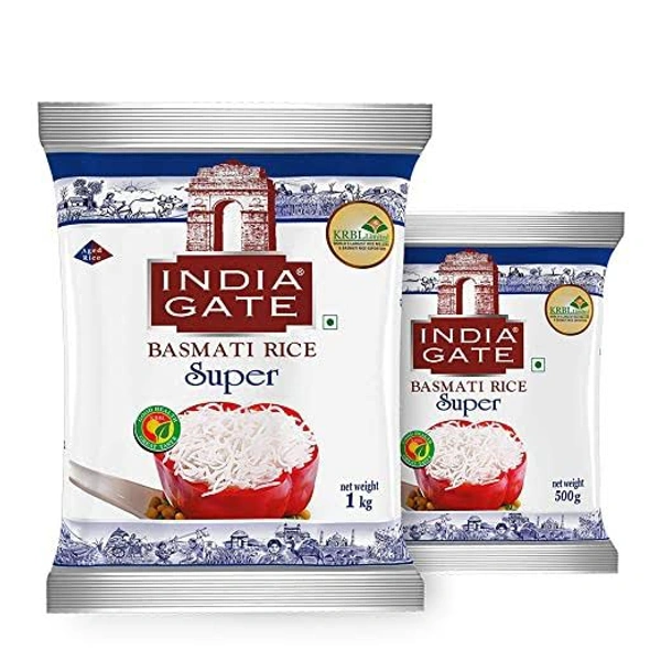 INDIA GATE Super Basmati Rice  - 1kg