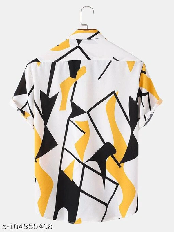 VD Looks Printed Men's Casual Shirt  - L