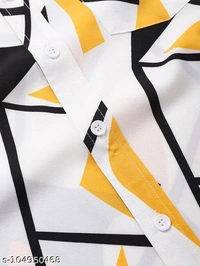 VD Looks Printed Men's Casual Shirt  - L