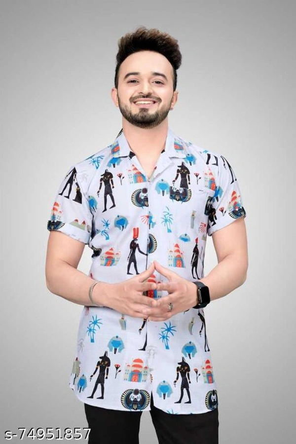 Fabulous Men's Printed Casual Shirt - S