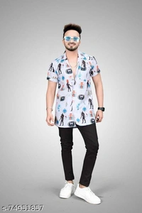 Fabulous Men's Printed Casual Shirt - S