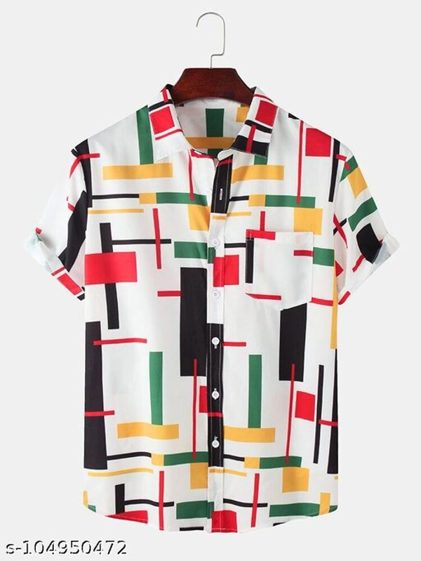 Classy Fabulous Men's Printed Shirt - S