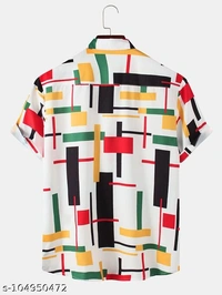 Classy Fabulous Men's Printed Shirt - M