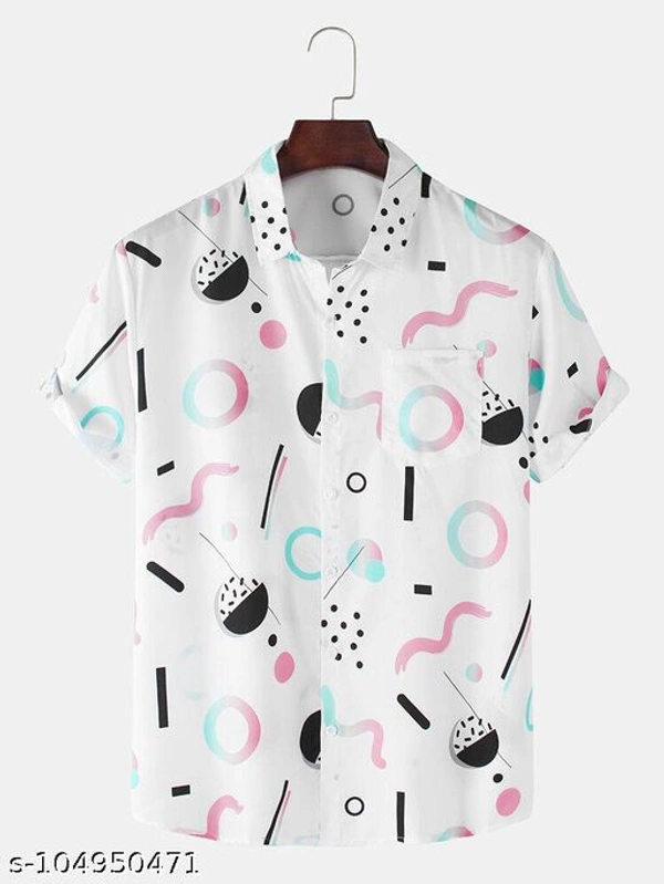 Classy Fabulous Men's Printed Shirt - M