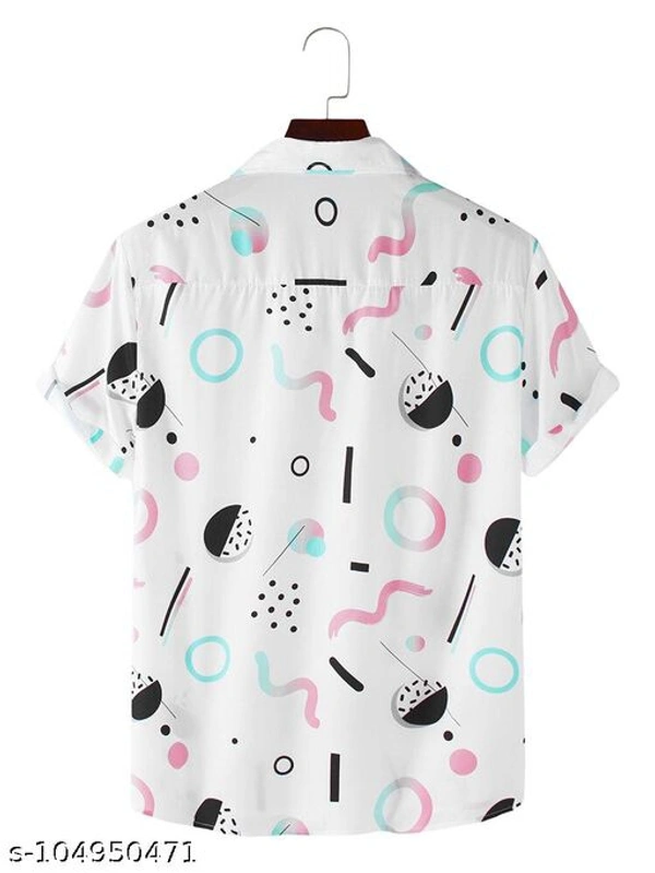 Classy Fabulous Men's Printed Shirt - M