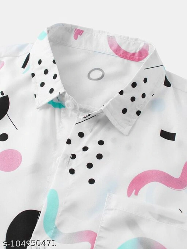 Classy Fabulous Men's Printed Shirt - M