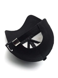 Solid Comfortable Men's Cap ( Solid Cotton Black ) - Black