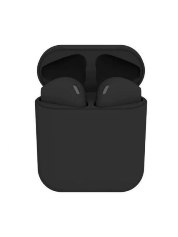 Portable i12 TRUE Wireless Earbuds HEADPHONE Bluetooth Headset (Black, In the Ear)