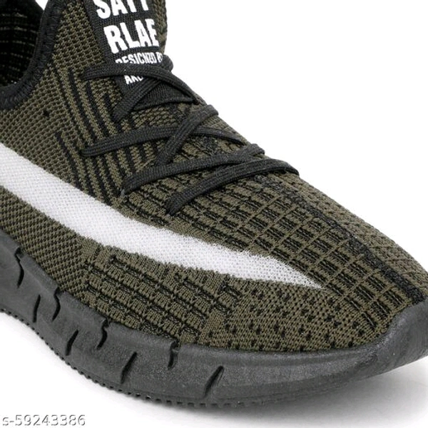 Teal Woven Design Sneakers For Men - IND-9