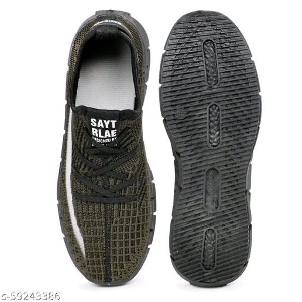 Teal Woven Design Sneakers For Men - IND-10