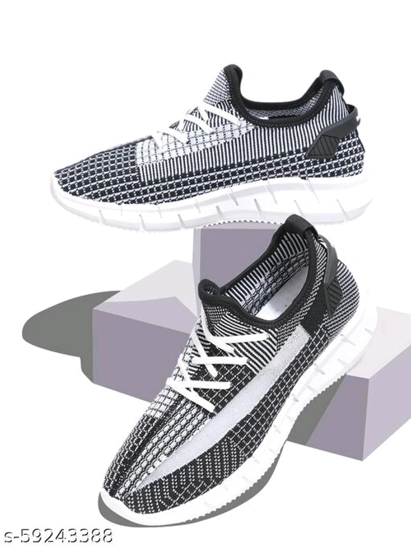 Teal Woven Design Sneakers For Men - 6