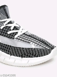 Teal Woven Design Sneakers For Men - 6