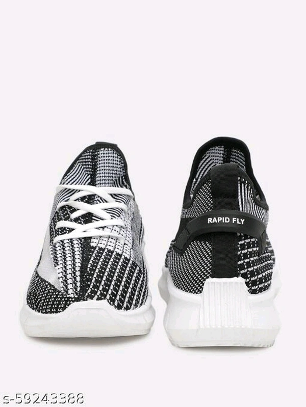 Teal Woven Design Sneakers For Men - 6