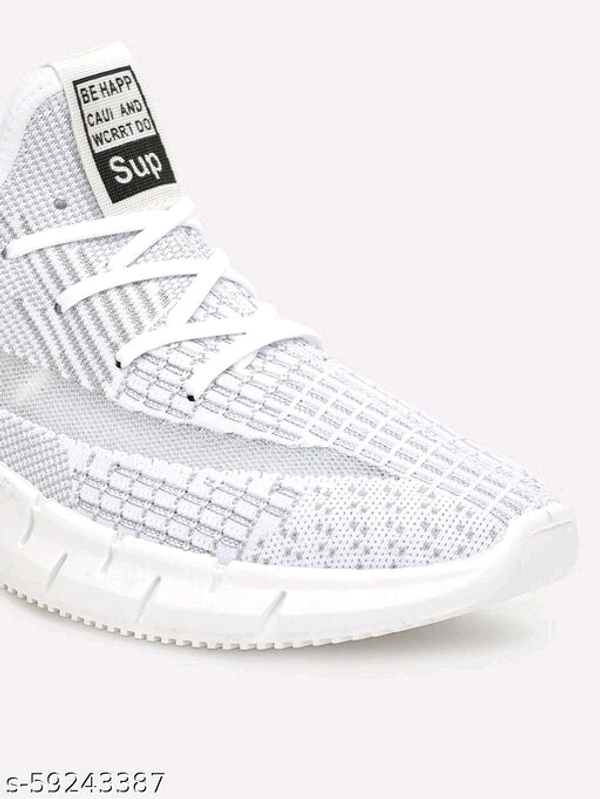 Teal Woven Design Sneakers For Men - 6