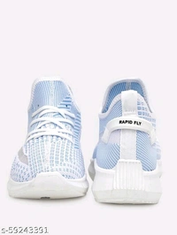 Teal Woven Design Sneakers For Men - 10
