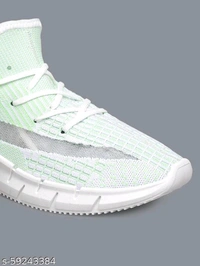 Teal Woven Design Sneakers For Men - 7
