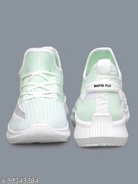 Teal Woven Design Sneakers For Men - 7