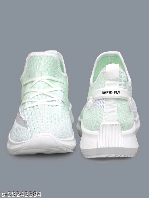 Teal Woven Design Sneakers For Men - 7