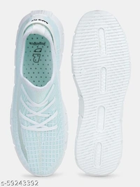 Teal Woven Design Sneakers For Men - 9