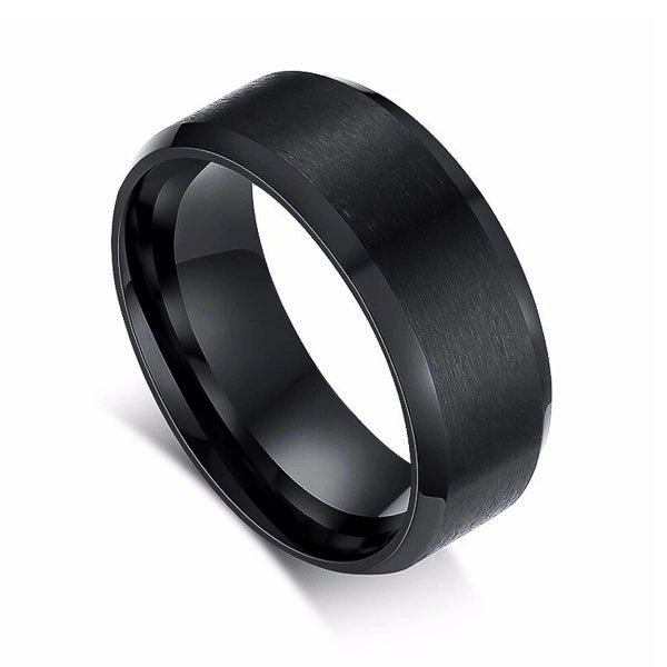Black Matt Finish Ring For Men 🔥 - Black, Free