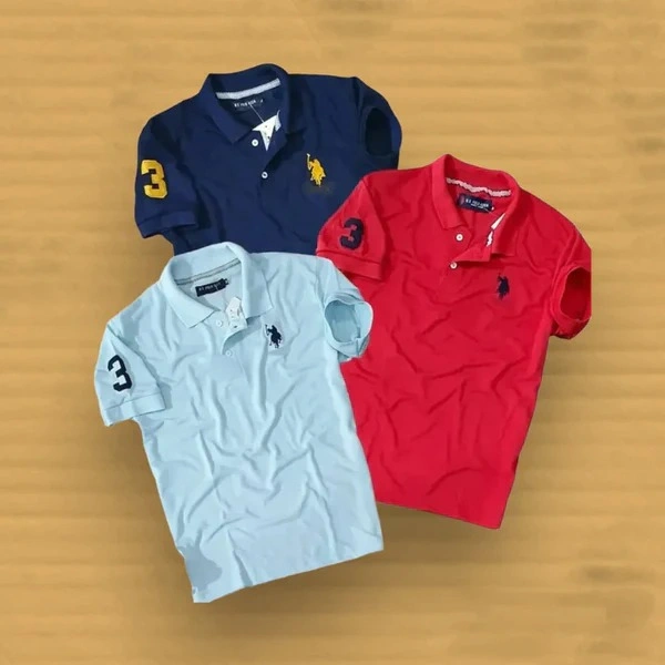 Buy U.S POLO Tshirts pack of 3 - M