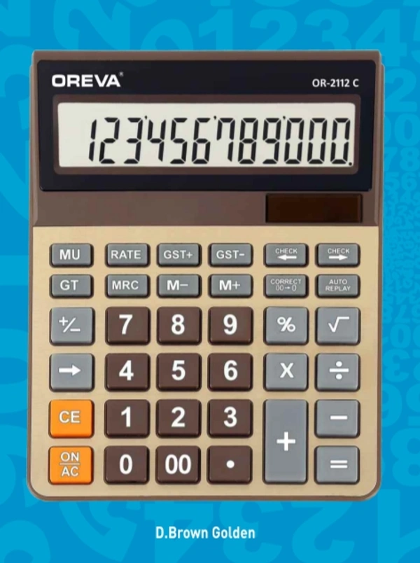 Oreva OR-2112-C Calculator  - D. Brown Golden