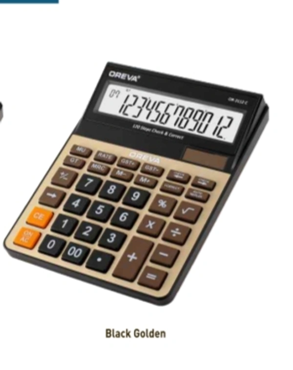 Oreva OR-2112-C Calculator  - Black Golden
