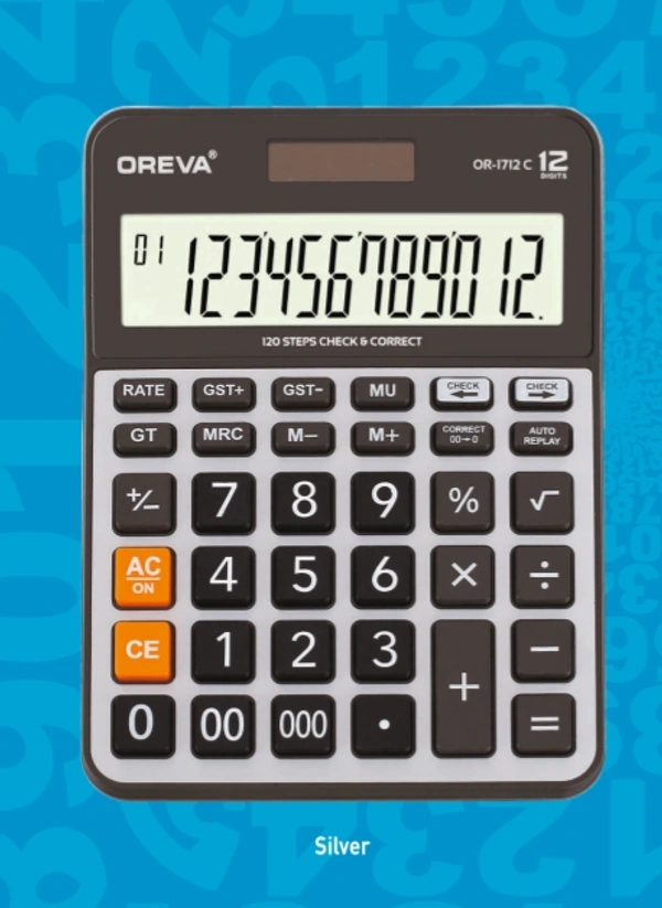 Oreva OR-1712-C Calculator  - Silver