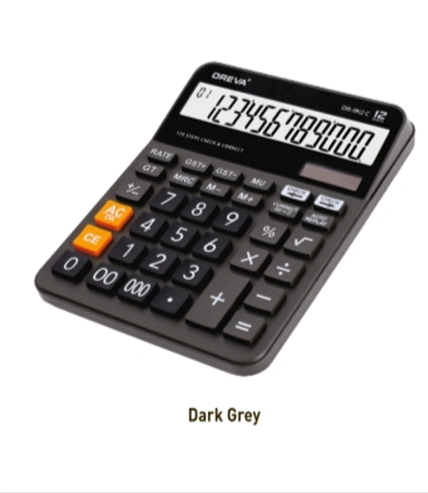 Oreva OR-1912-C Calculator  - Dark Grey