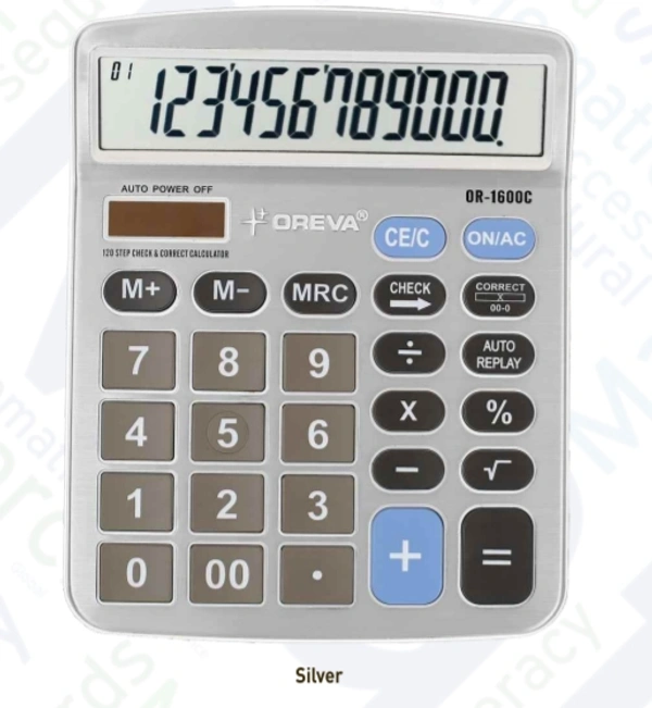 Oreva OR-1600-C Calculator  - Silver