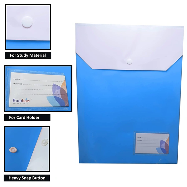 Button File Double Pocket Top No-1131 (12pc Pack)